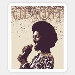 Gil Scott // Vintage Sticker